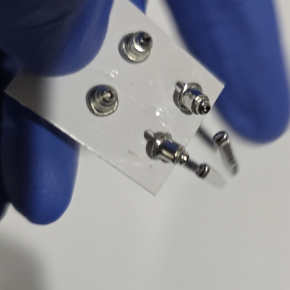 Silver Geometric Hoop & Stud Earrings Set – Modern Minimalist Fashion Jewelry - Picture 10 of 11